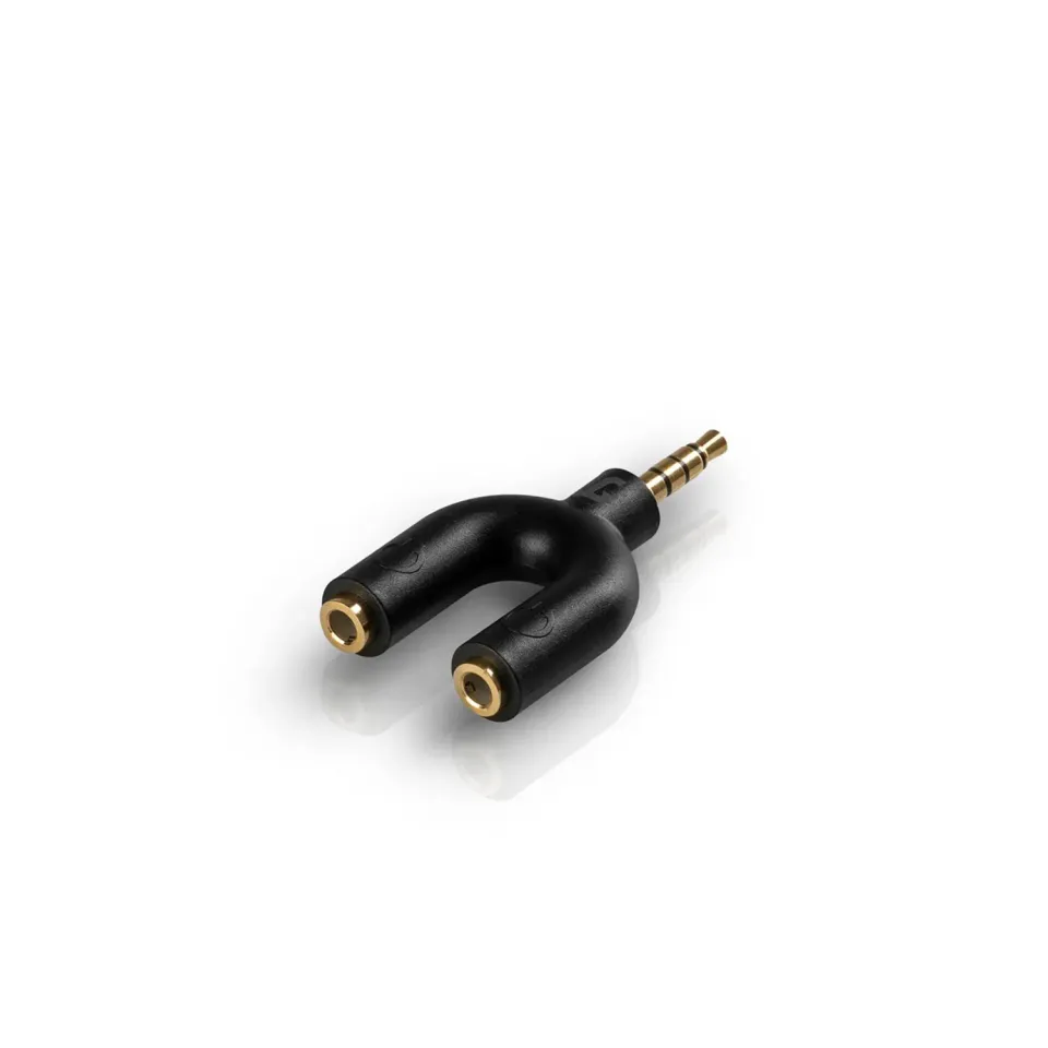 Teufel adaptateur Y casque jack 3,5 mm noir 5 cm
