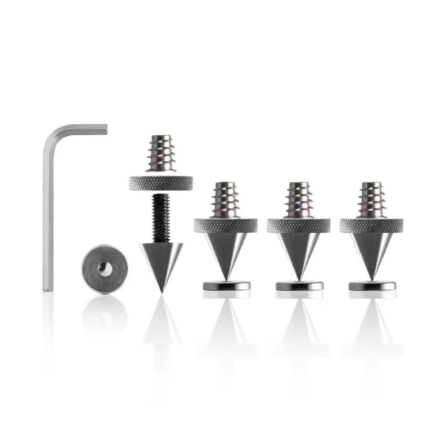 Teufel AC 8544 BA pointes pour enceintes titane 4 pièces métal
