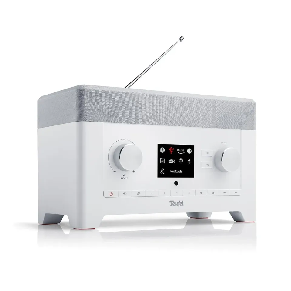 Teufel Radio 3Sixty enceinte radio blanche DAB+ WiFi Bluetooth 360°