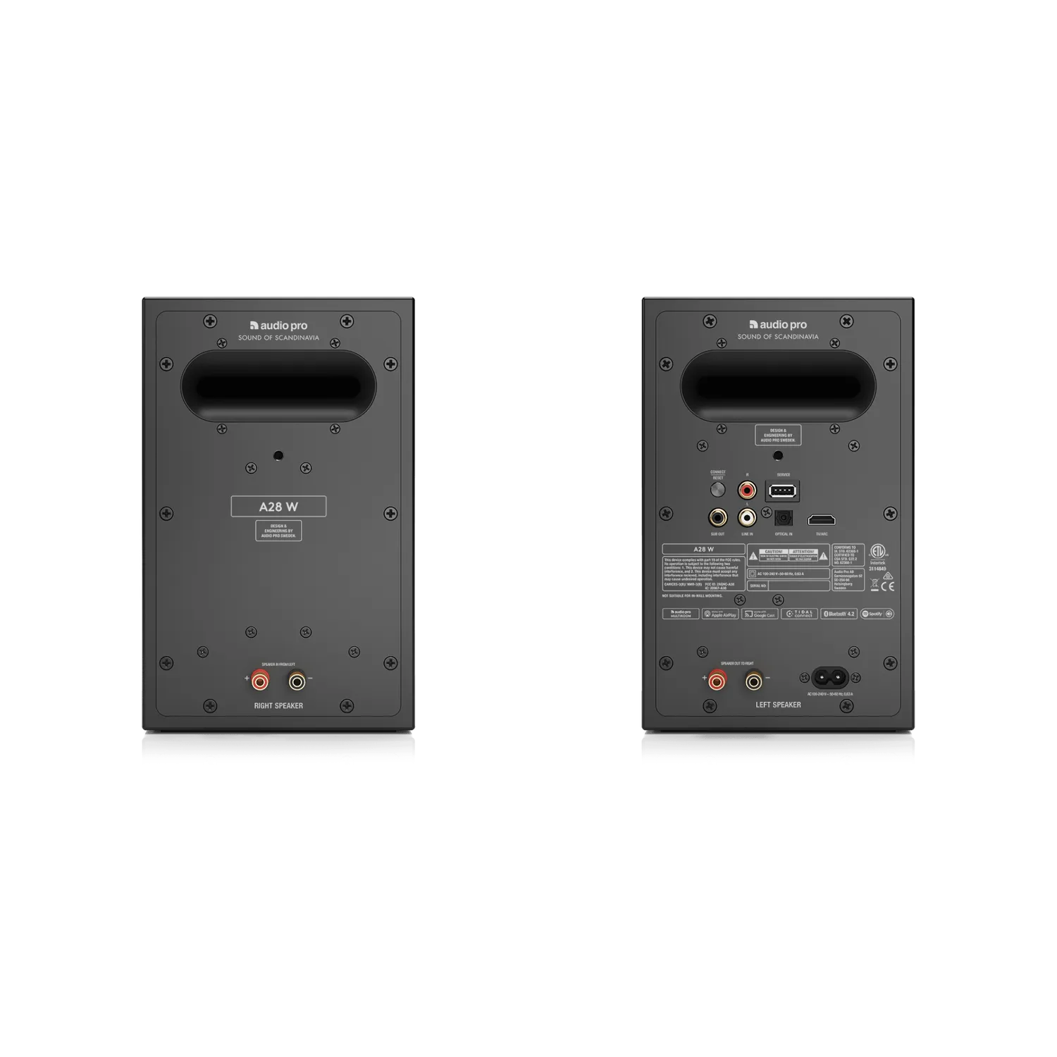 Audio Pro A28 W enceintes stéréo multiroom blanches