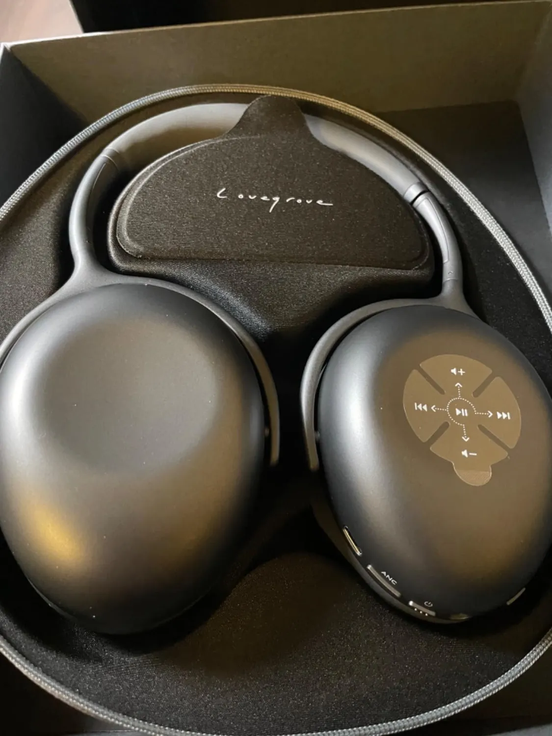 KEF Mu7 casque sans fil à réduction de bruit gris anthracite