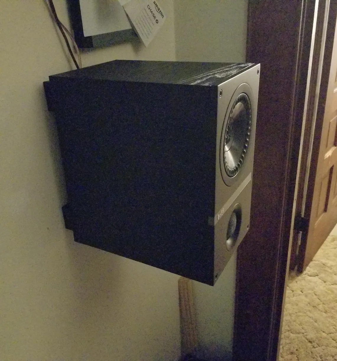 KEF Q100 enceintes bibliothèque noires paire bass-reflex