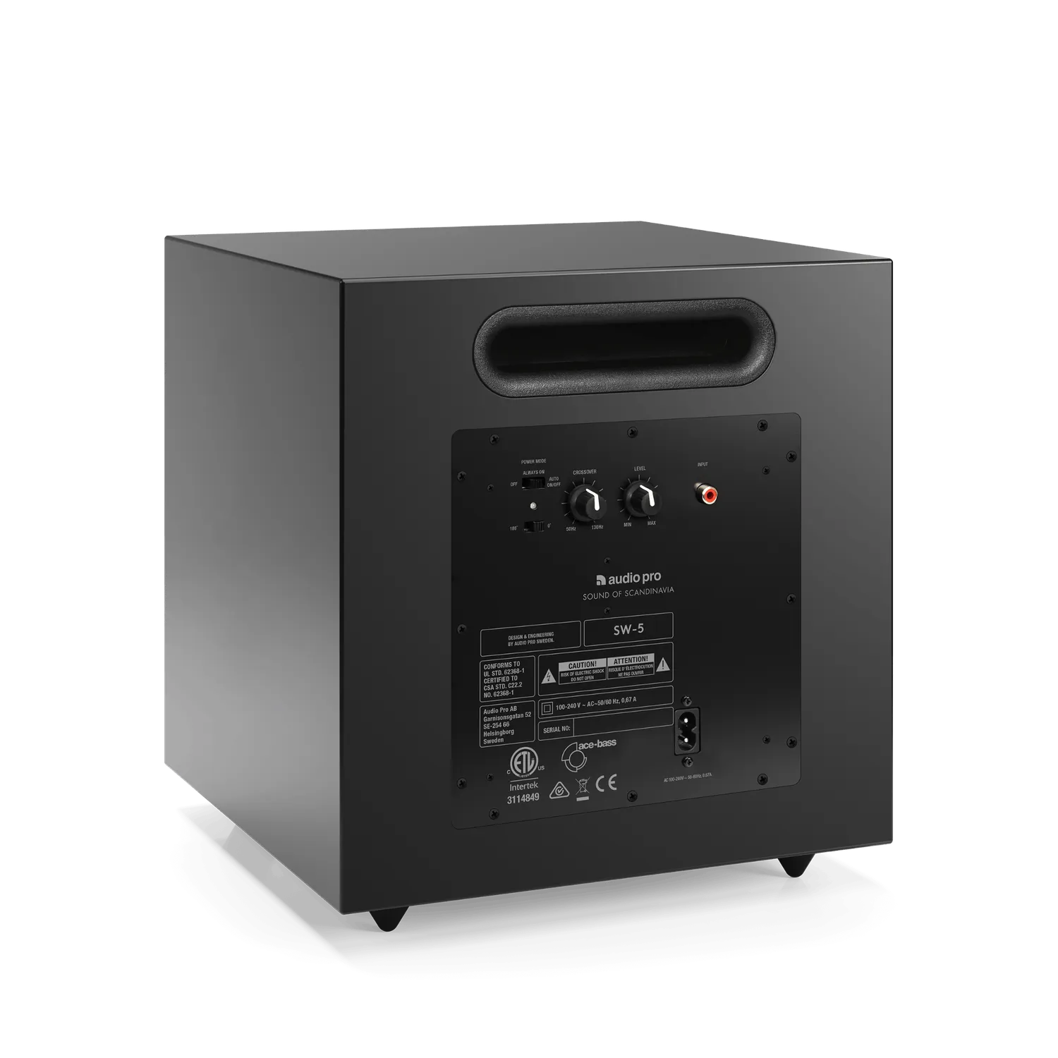 Audio Pro SW-5 caisson de basses noir compact