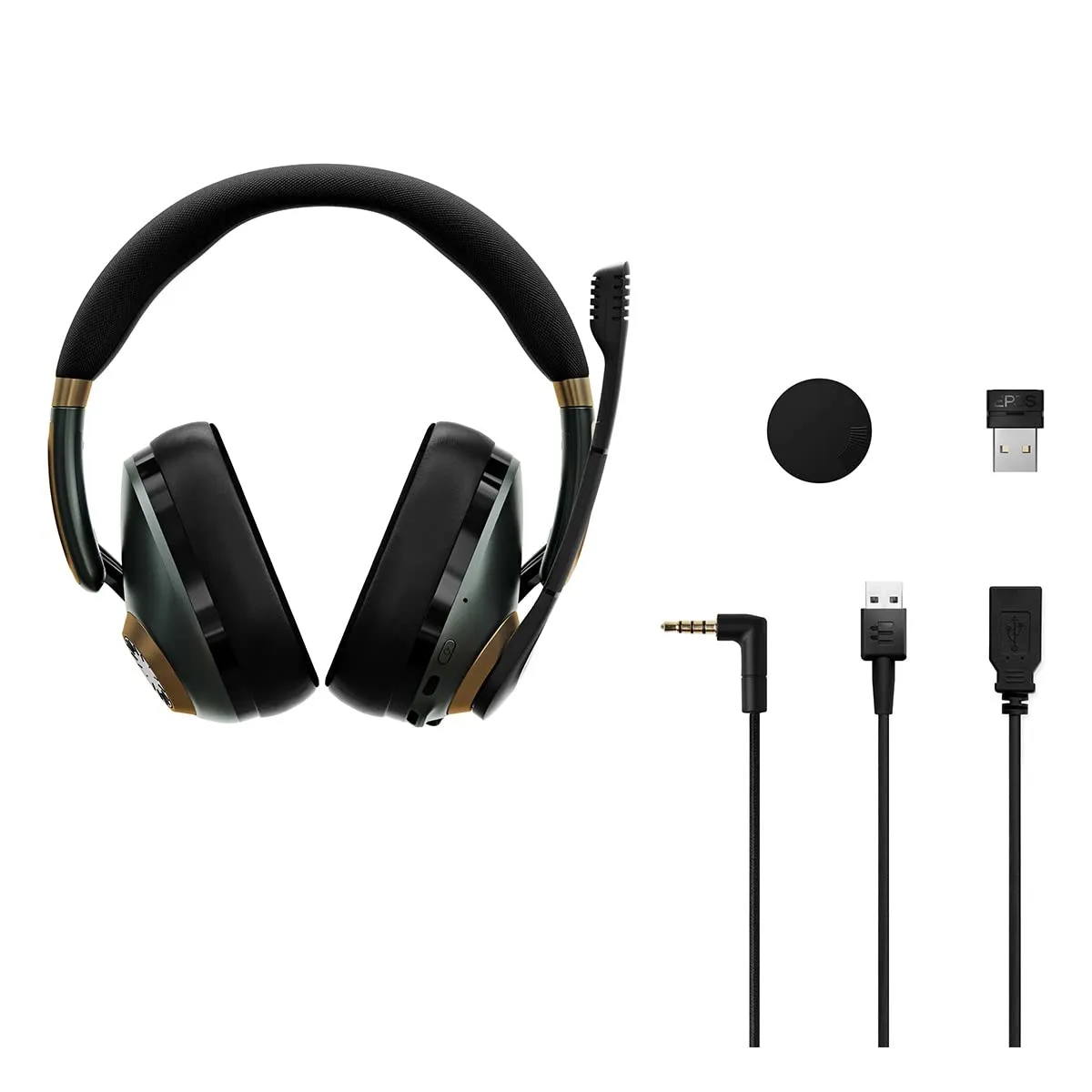 EPOS H3Pro Hybrid casque gaming Bluetooth vert ANC mixage audio