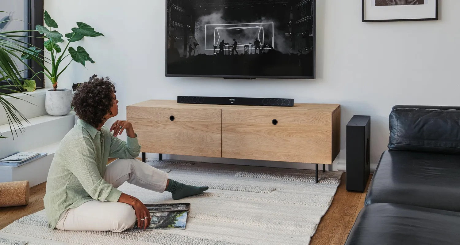 Teufel CINEBAR 11 Mk4 barre de son blanche Atmos