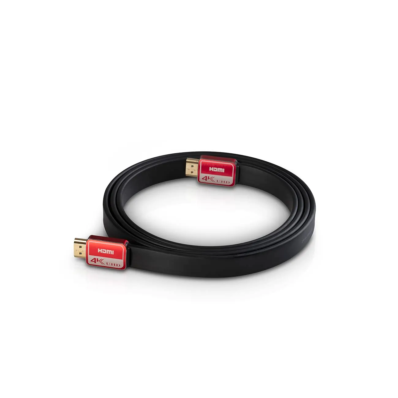 Teufel câble HDMI haut débit plat 0,75 m blanc, compatible 4K