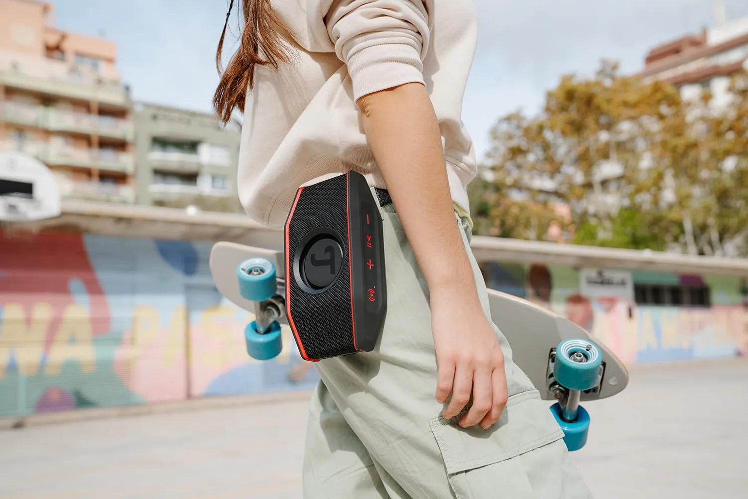 Teufel ROCKSTER GO 2 enceinte Bluetooth stéréo noir et rouge IP67
