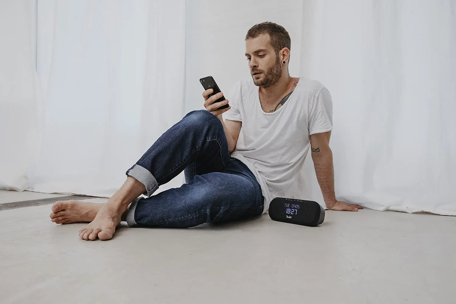 Teufel RADIO ONE radio-réveil Bluetooth noir DAB+/FM