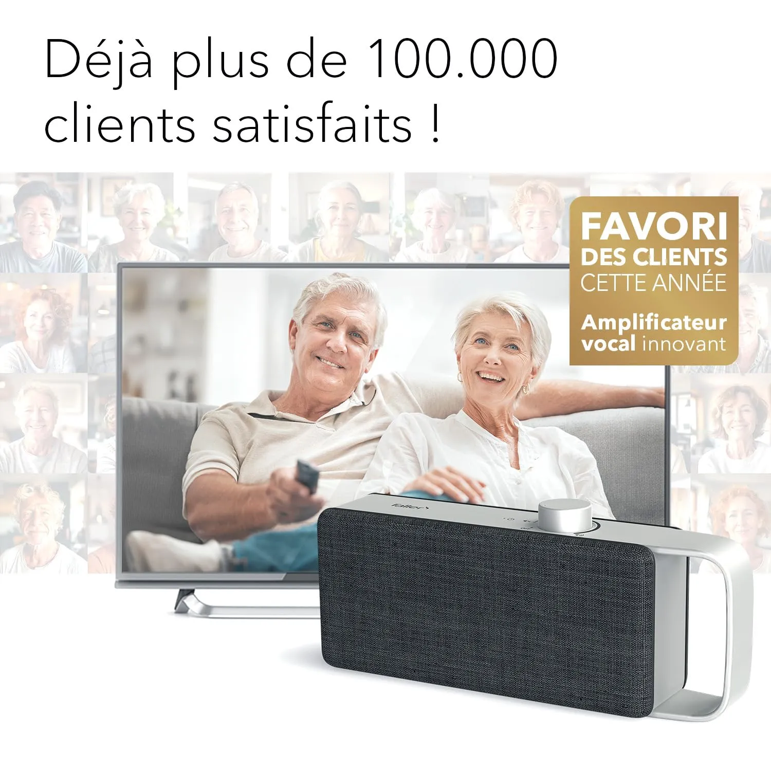 FALLER OSKAR enceinte TV sans fil avec optimisation des voix