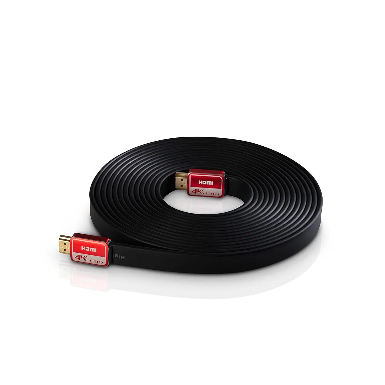 Teufel câble HDMI haut débit plat 0,75 m blanc, compatible 4K