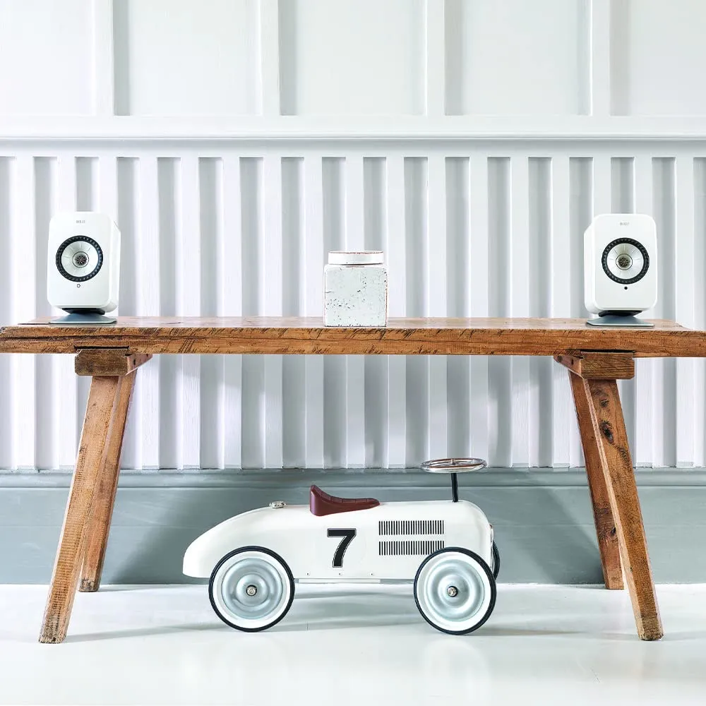 KEF P1 support de bureau LSX argent aluminium