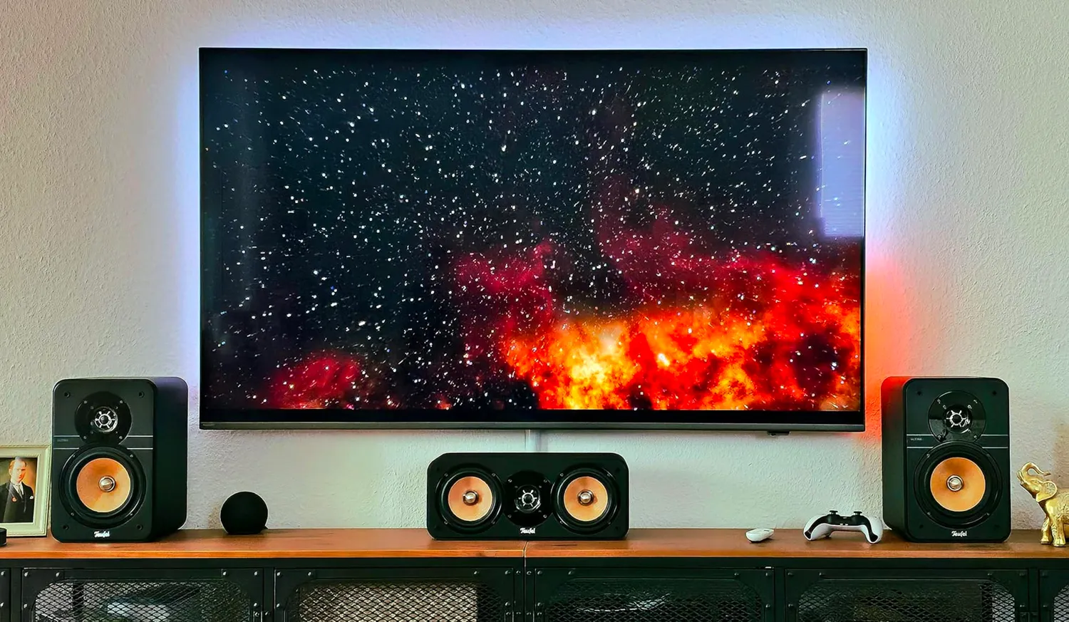 Teufel Ultima Center enceinte centrale home cinéma noir 150W