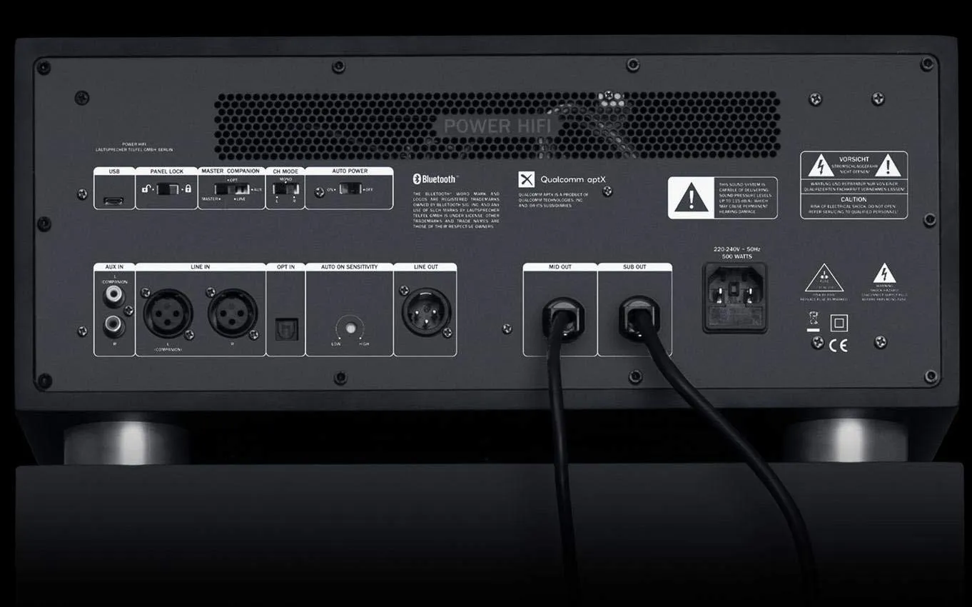 Teufel Power HiFi système sono modulaire 440 W noir