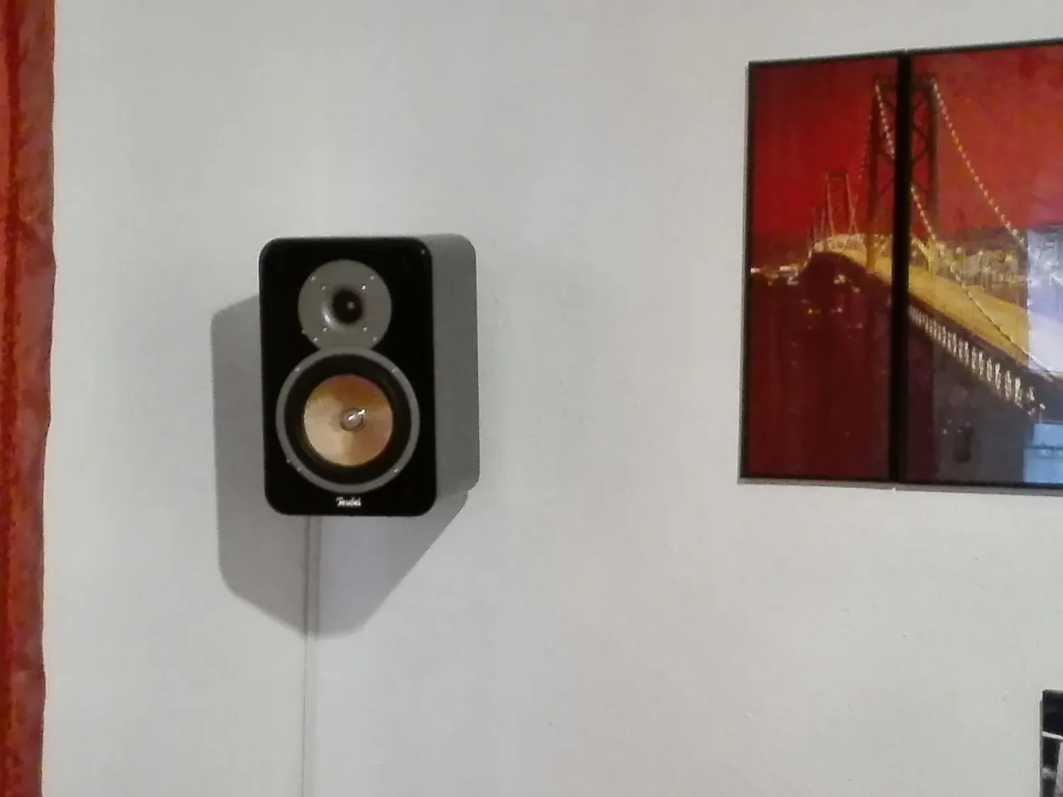 Teufel AC 7500 SM support mural enceinte noir 1 pièce métal