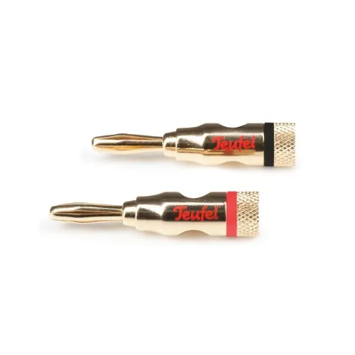 Teufel Devil fiches bananes 5 paires plaquées or pour enceintes