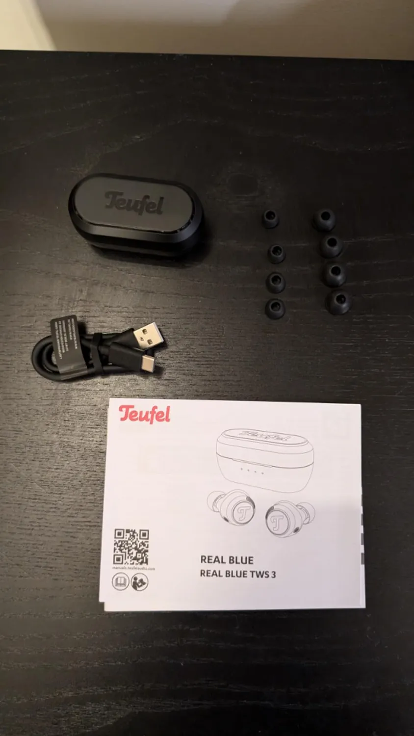 Teufel REAL BLUE TWS 3 écouteurs Bluetooth noirs ANC