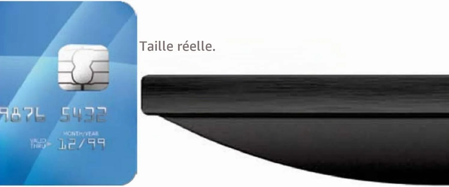 KEF T301 paire d’enceintes noires extra-plates 3,5 cm