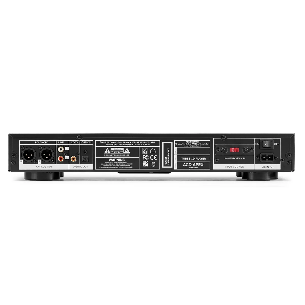 Advance Paris ACD APEX lecteur CD à tubes
