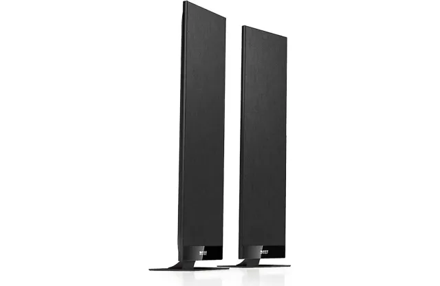 KEF T301 paire d’enceintes noires extra-plates 3,5 cm