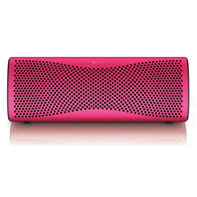 KEF MUO enceinte Bluetooth rose brillant