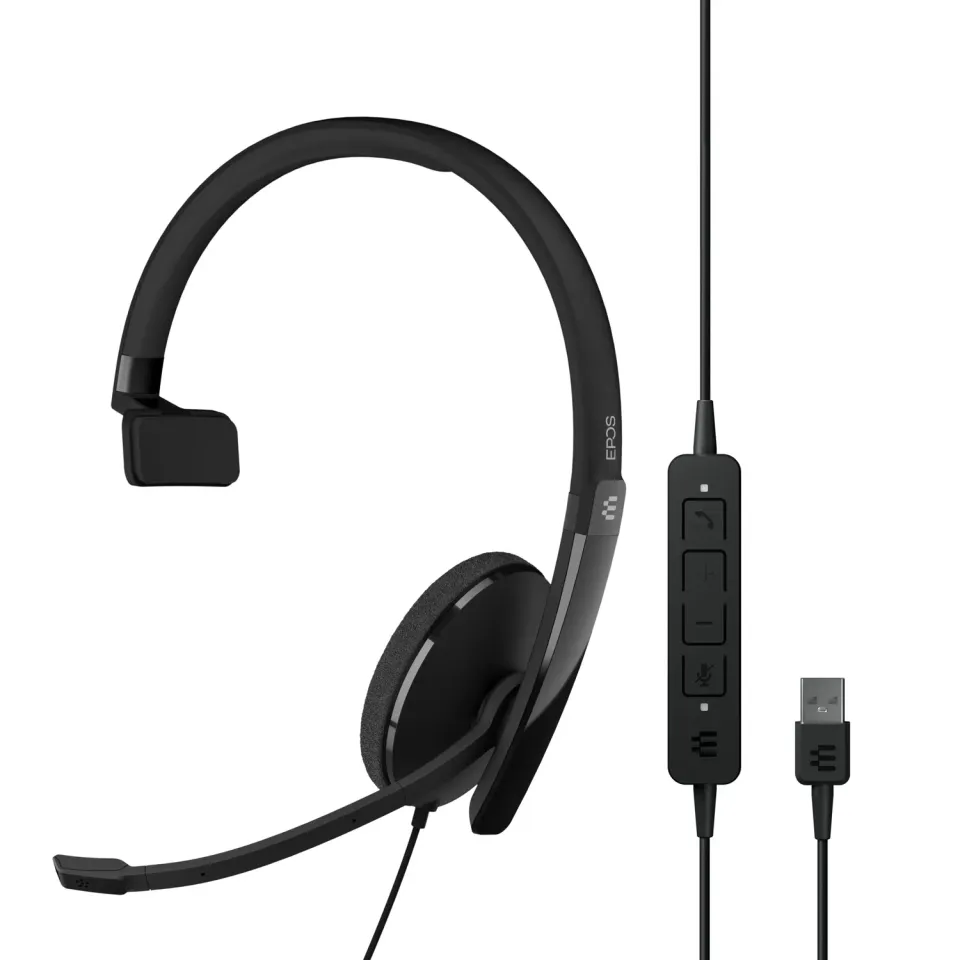 EPOS Adapt 130 USB II 1000913 casque mono USB filaire noir