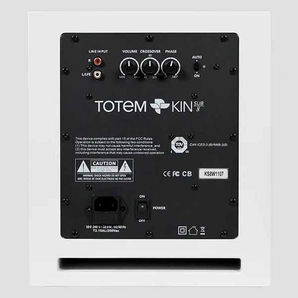 Totem Acoustic KIN Sub 8 caisson de basses actif