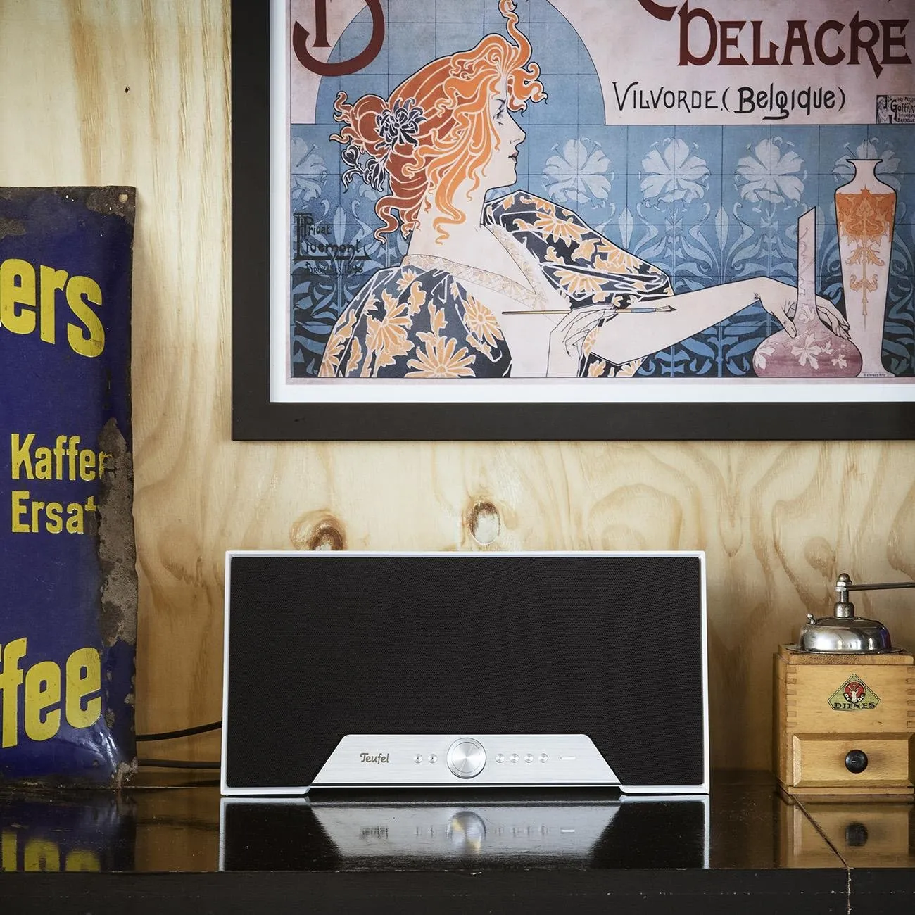 Teufel One M enceinte de streaming Wi-Fi Bluetooth blanche