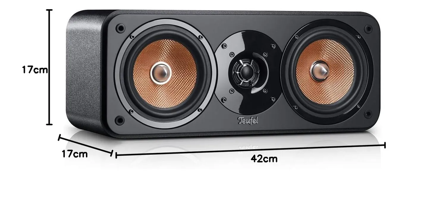 Teufel Ultima Center enceinte centrale home cinéma noir 150W