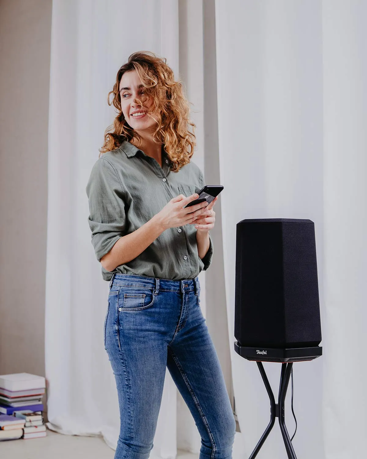 Teufel HOLIST M enceinte connectée noire 120 W