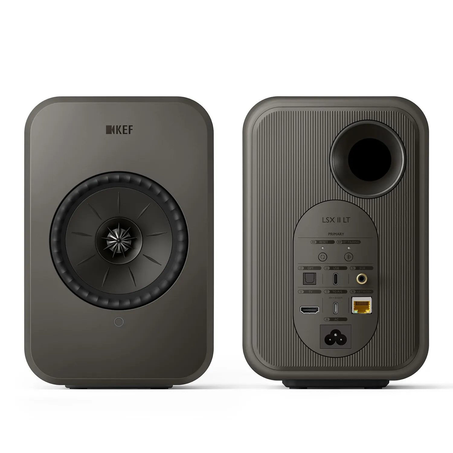 KEF LSX II LT enceintes sans fil grises