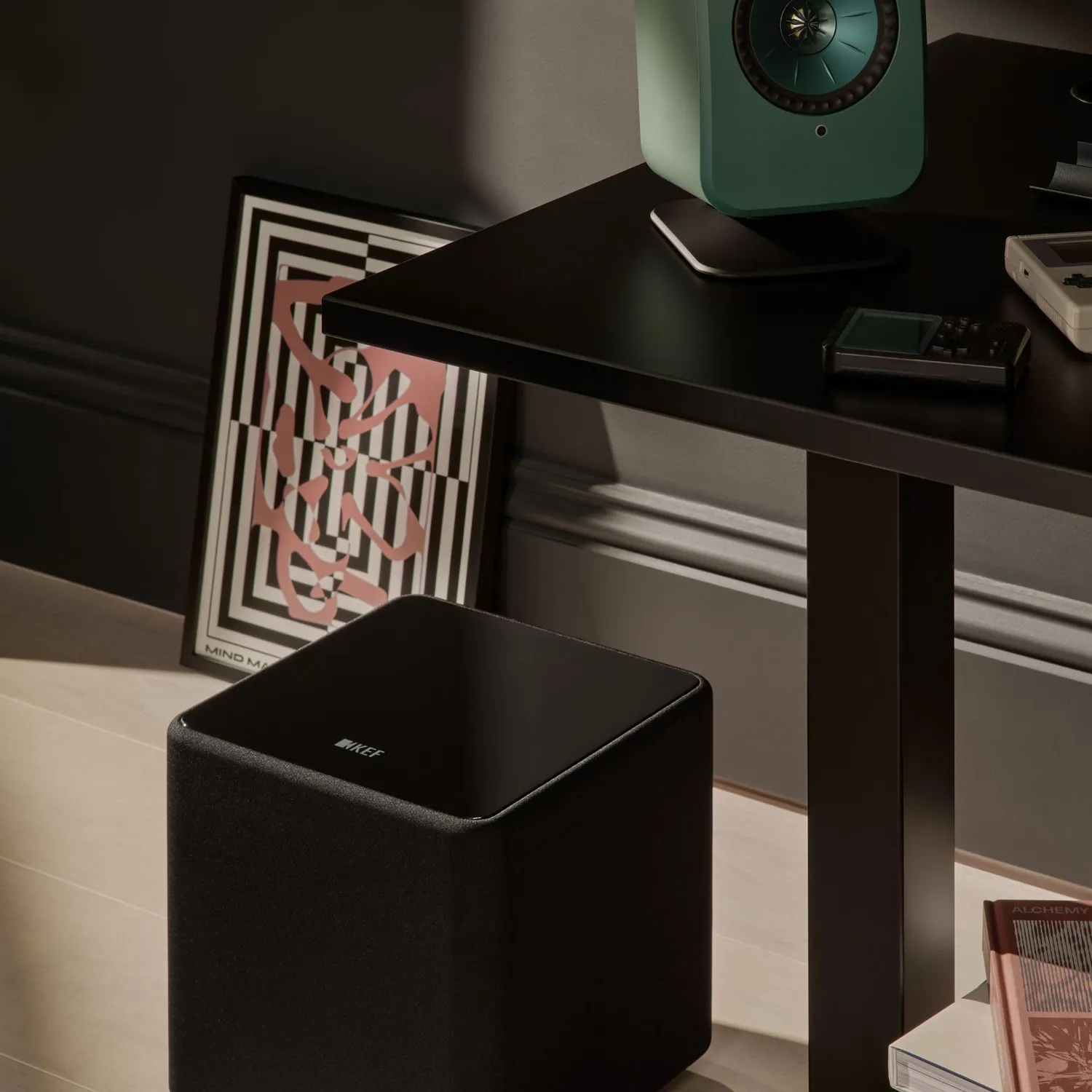 KEF Kube 8 MIE caisson de basses 8 pouces noir