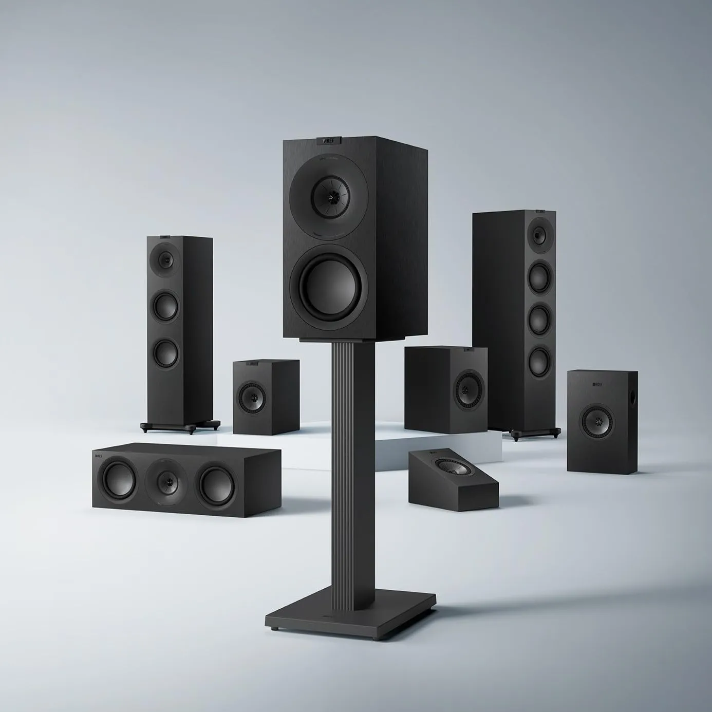 KEF Q Series Q6 Meta enceinte centrale noir satin 3 voies
