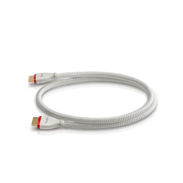 Teufel Câble rond HDMI 2.1 câble HDMI 0,75 m blanc 8K