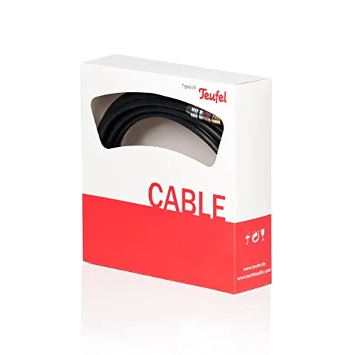 Teufel C3525W câble subwoofer RCA 2,5 m mono noir