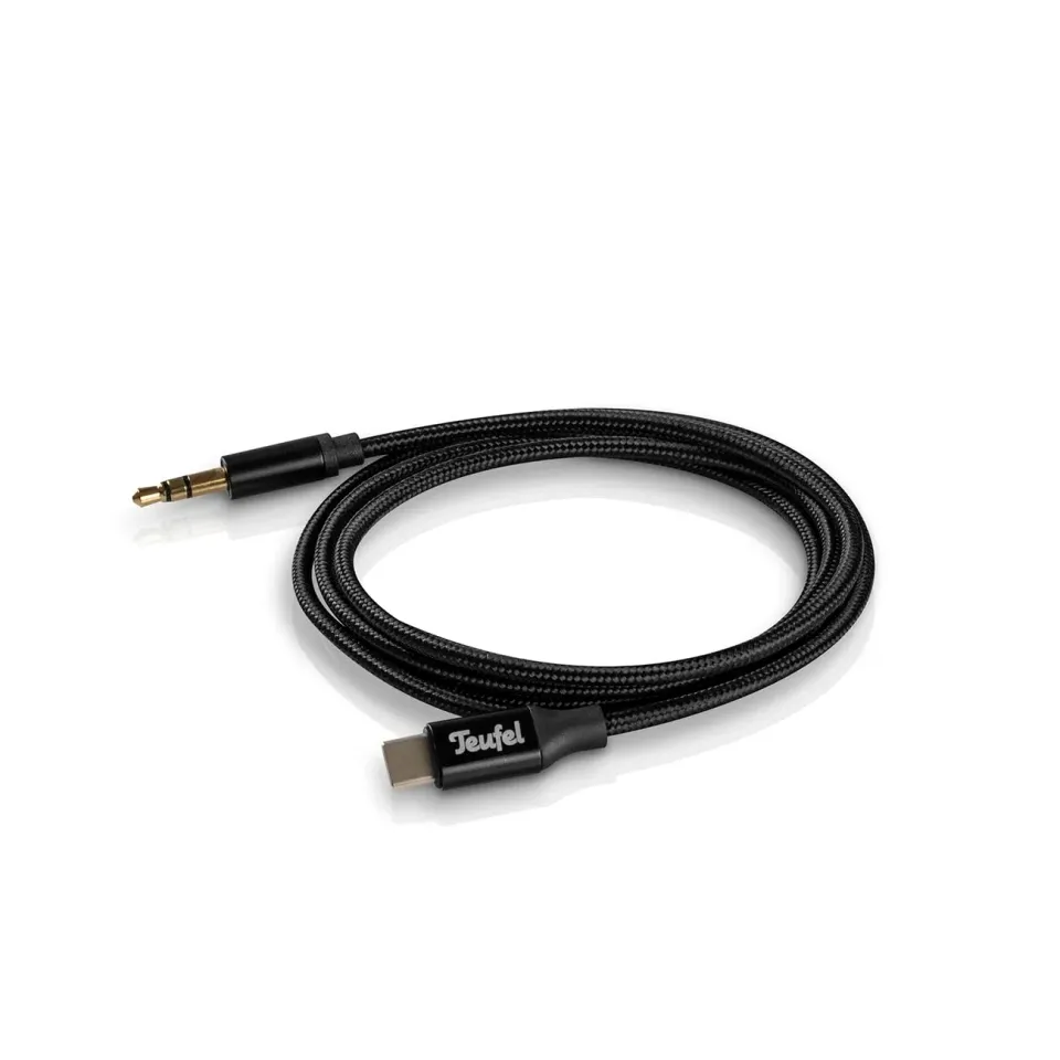 Teufel câble USB-C vers jack 3,5 mm 107 cm noir