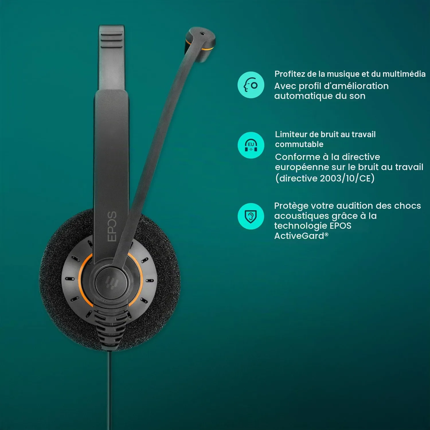 Epos Impact SC 60 USB ML casque filaire USB stéréo