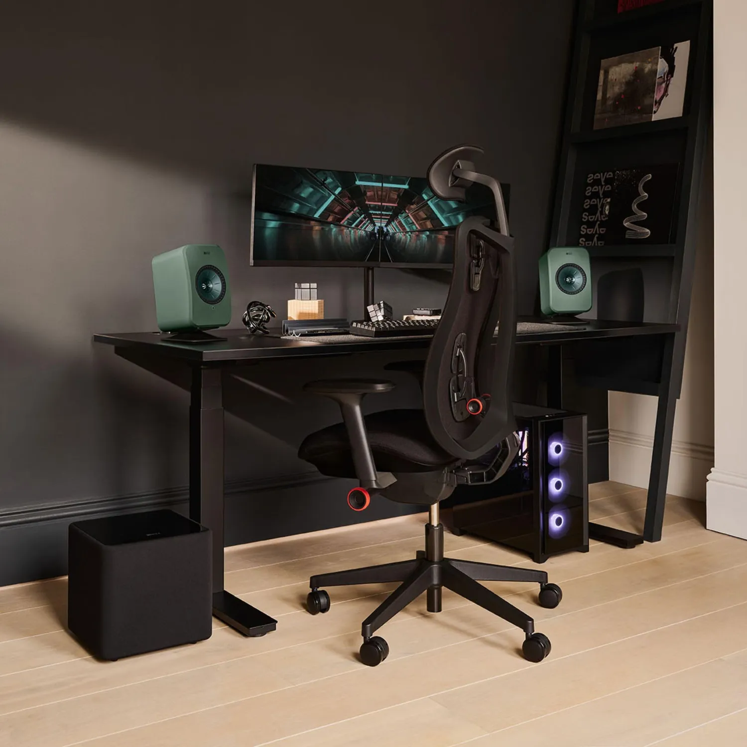 KEF Kube 8 MIE caisson de basses 8 pouces noir