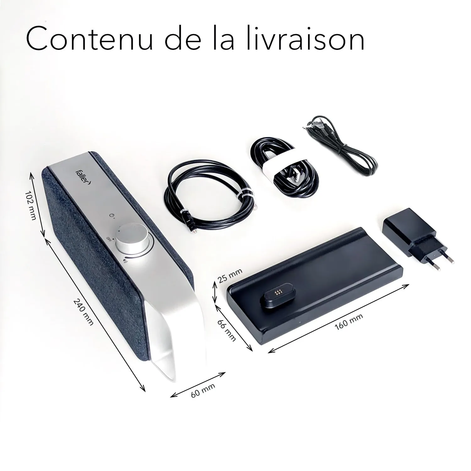 FALLER OSKAR enceinte TV sans fil avec optimisation des voix