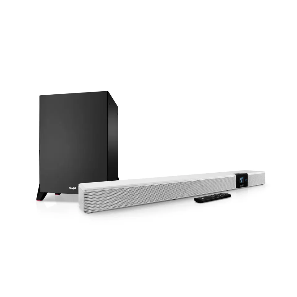 Teufel CINEBAR 22 Power Edition barre de son Dolby Atmos 5.1 blanc