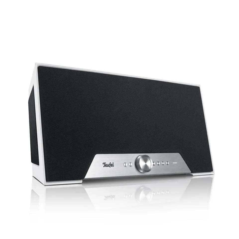 Teufel One M enceinte de streaming Wi-Fi Bluetooth blanche