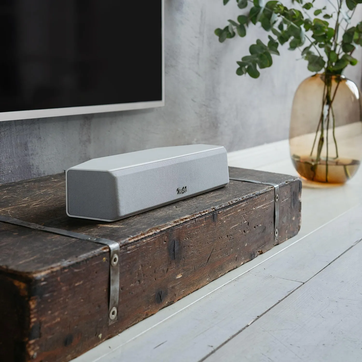 Teufel CINEBAR One+ 2.1 barre de son blanche avec caisson