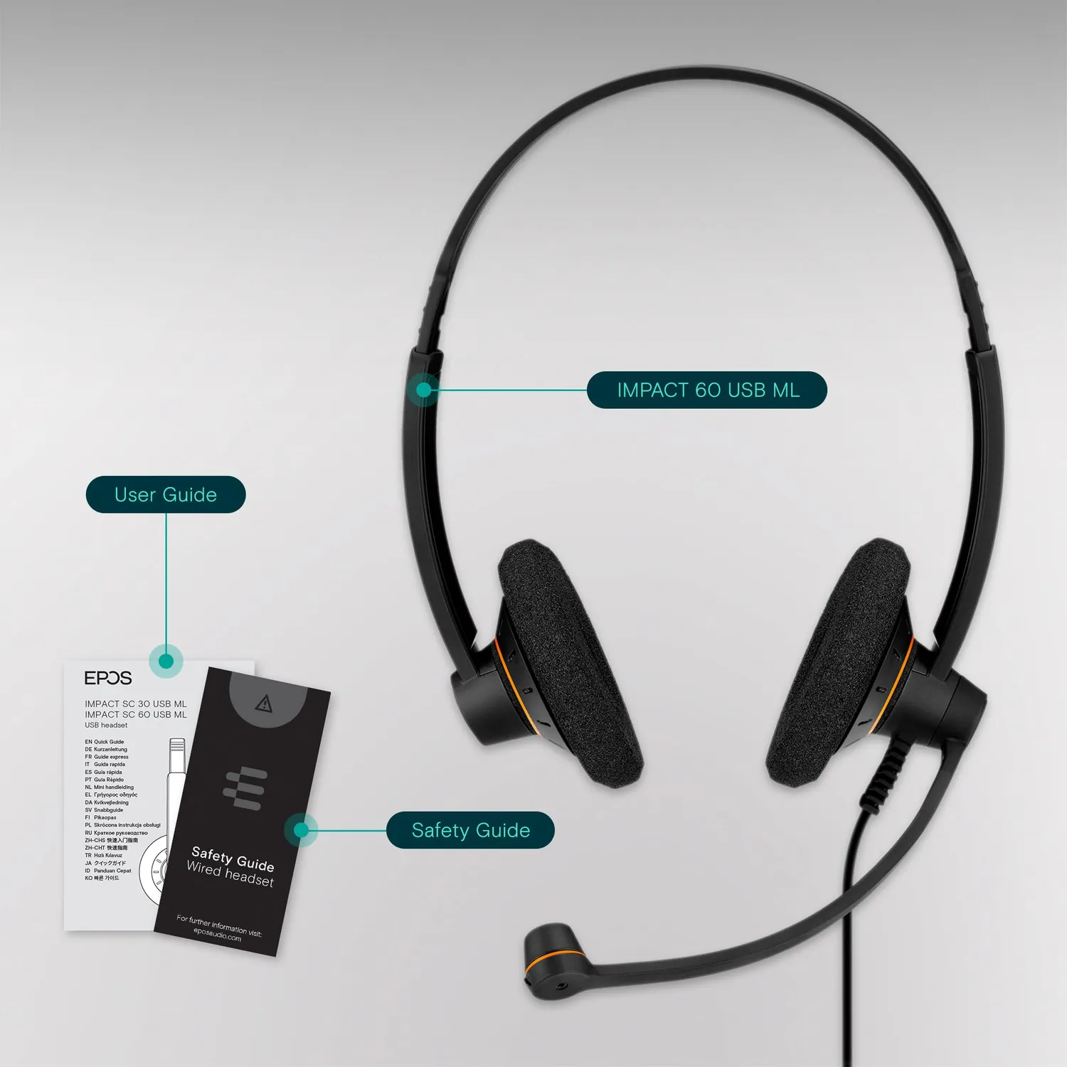 Epos Impact SC 60 USB ML casque filaire USB stéréo