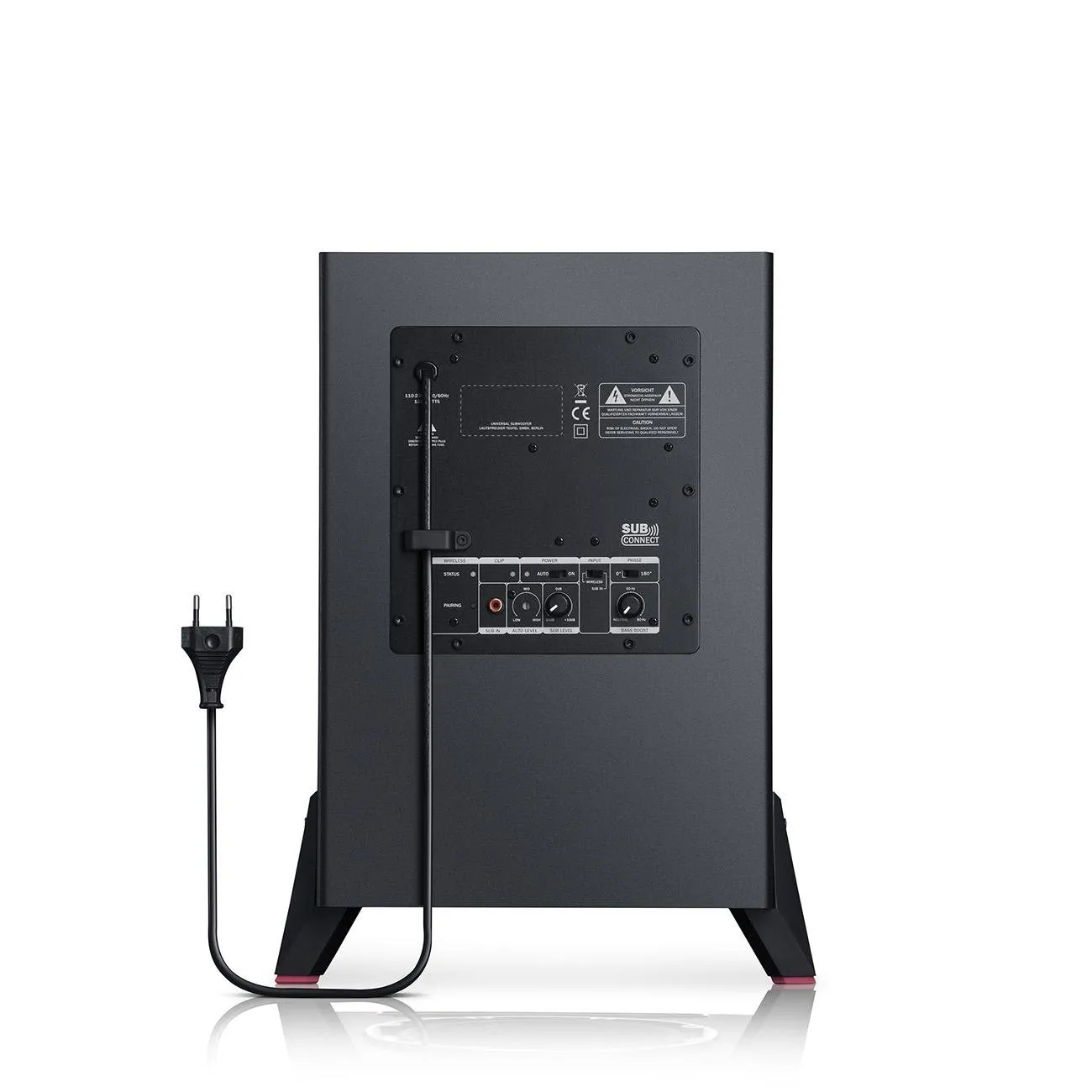 Teufel T 8 caisson de basses actif 100 W noir frontfire downfire