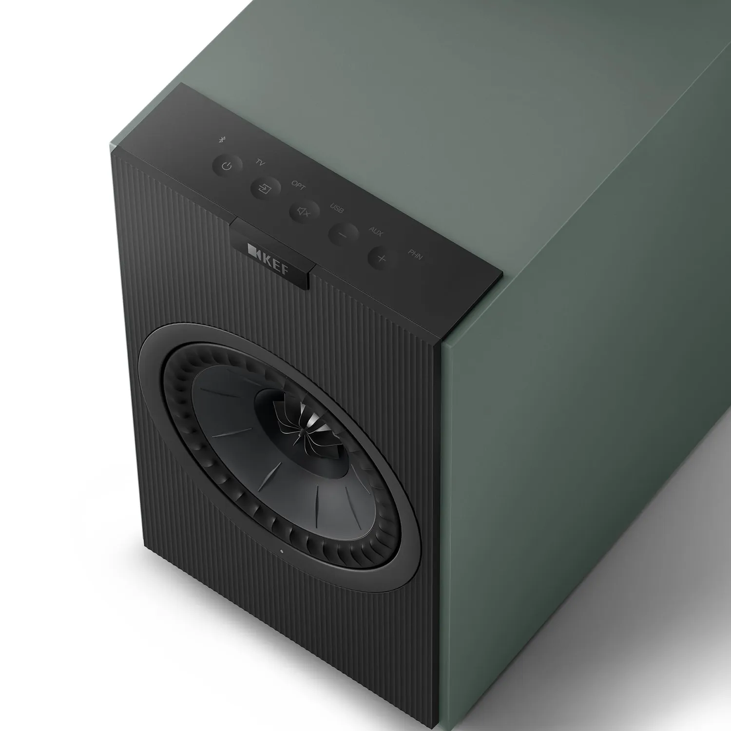 KEF Coda W enceintes bibliothèque sans fil vertes hi-fi