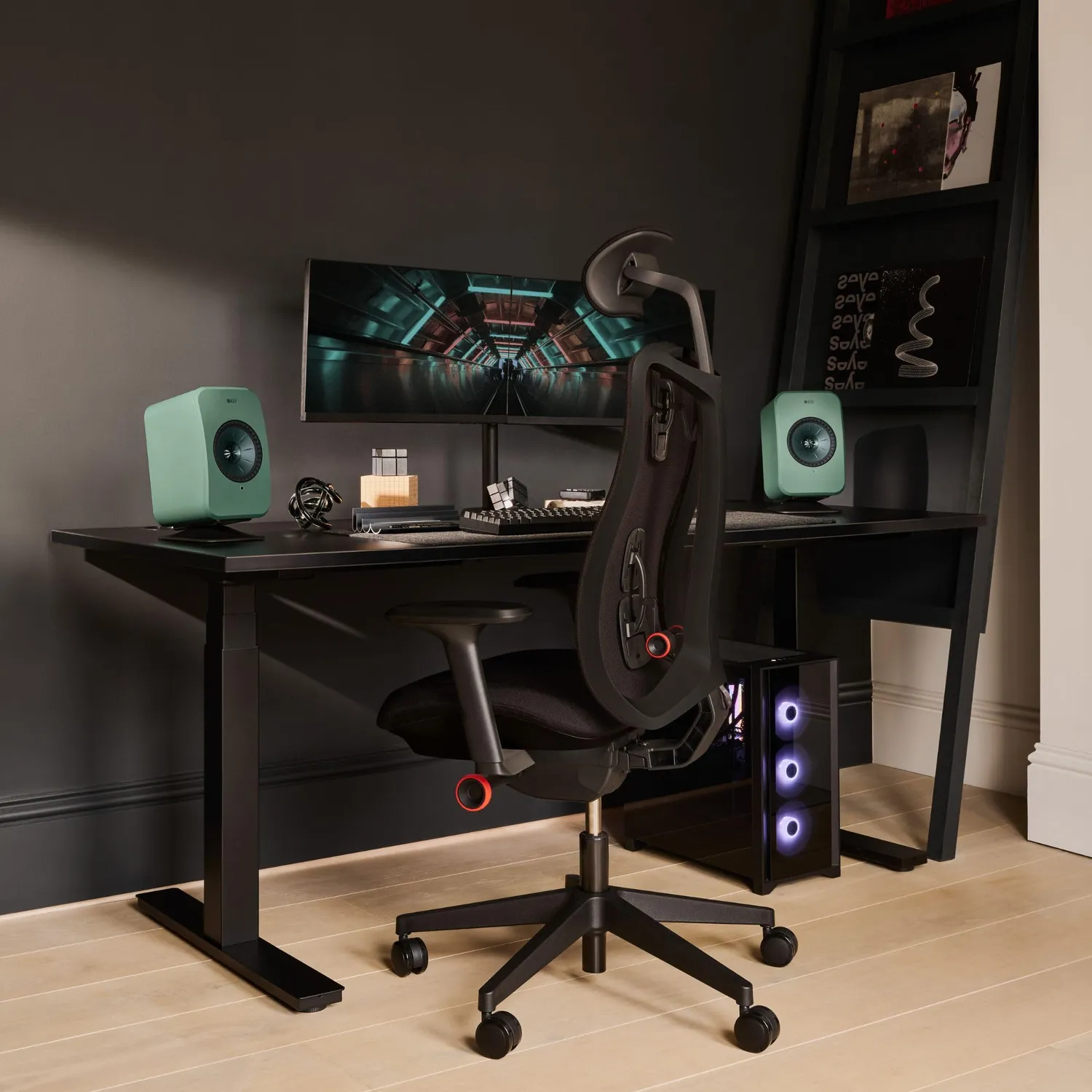 KEF LSX II LT enceintes connectées vert sauge 200 W