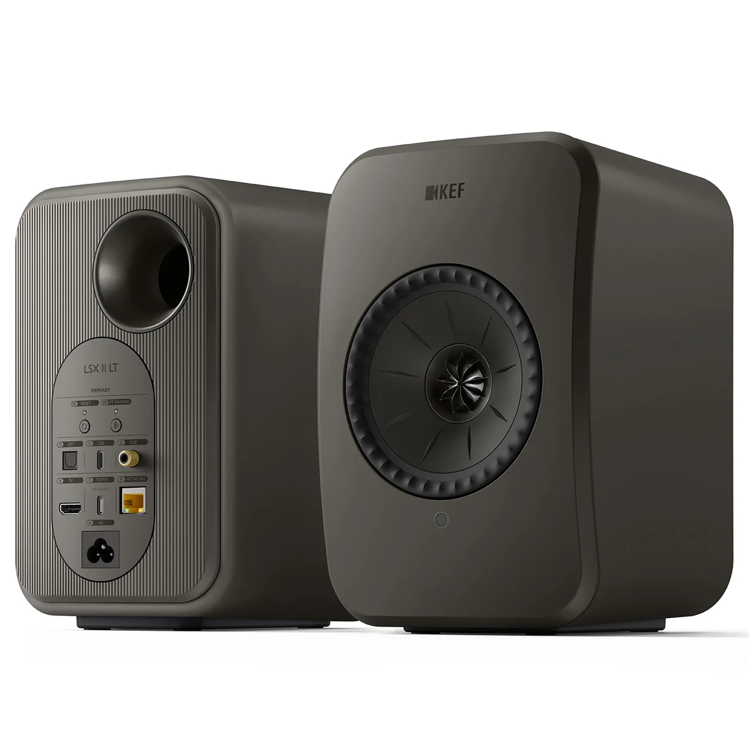 KEF LSX II LT enceintes sans fil grises