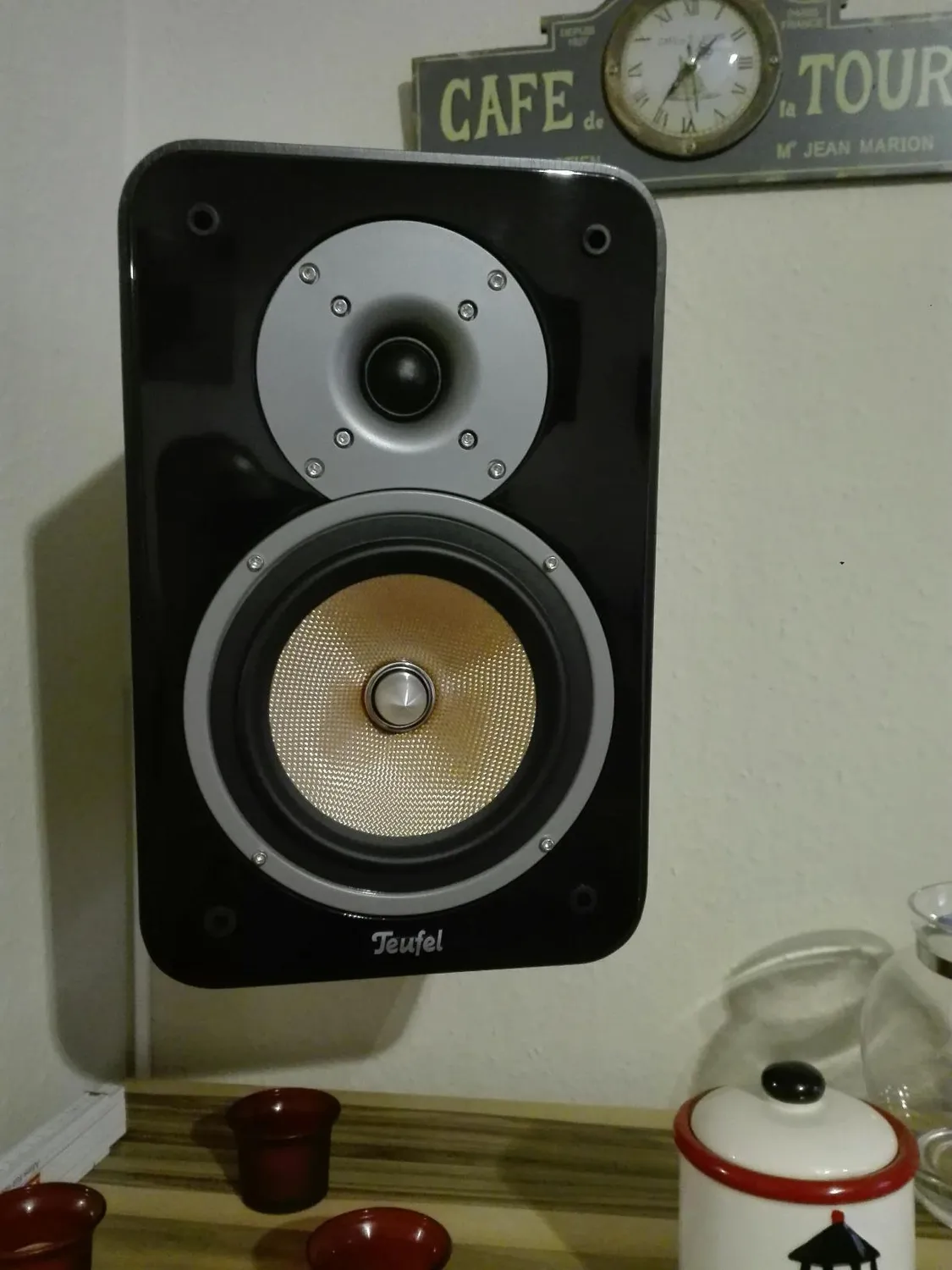 Teufel AC 7500 SM support mural enceinte noir 1 pièce métal