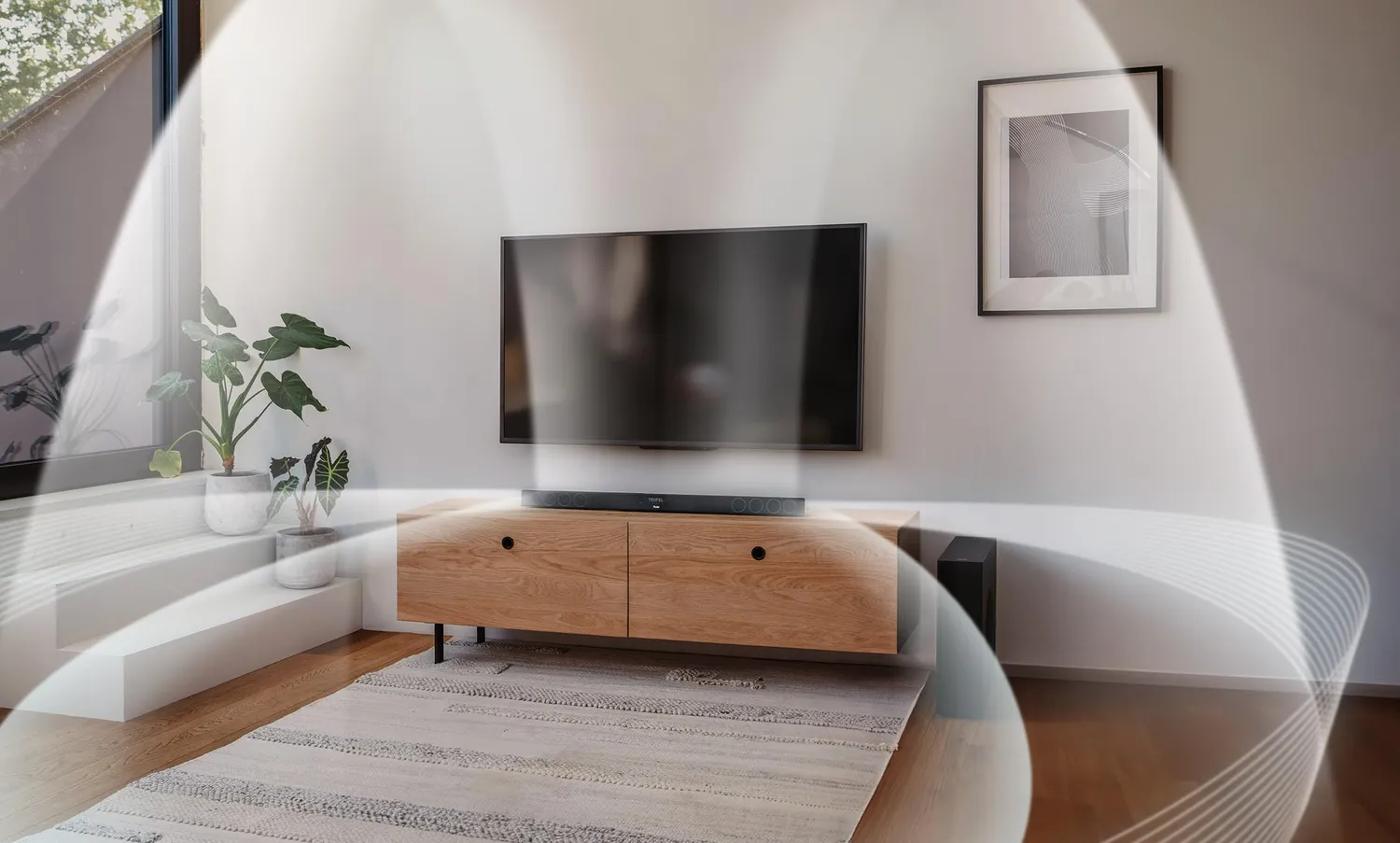 Teufel CINEBAR 11 4.1 Mk4 barre de son Dolby Atmos blanche