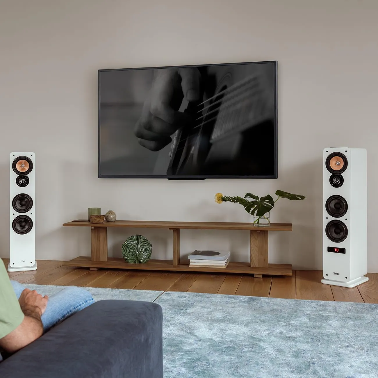 Teufel Ultima 40 Active 3 enceinte colonne blanc 4.1 Bluetooth