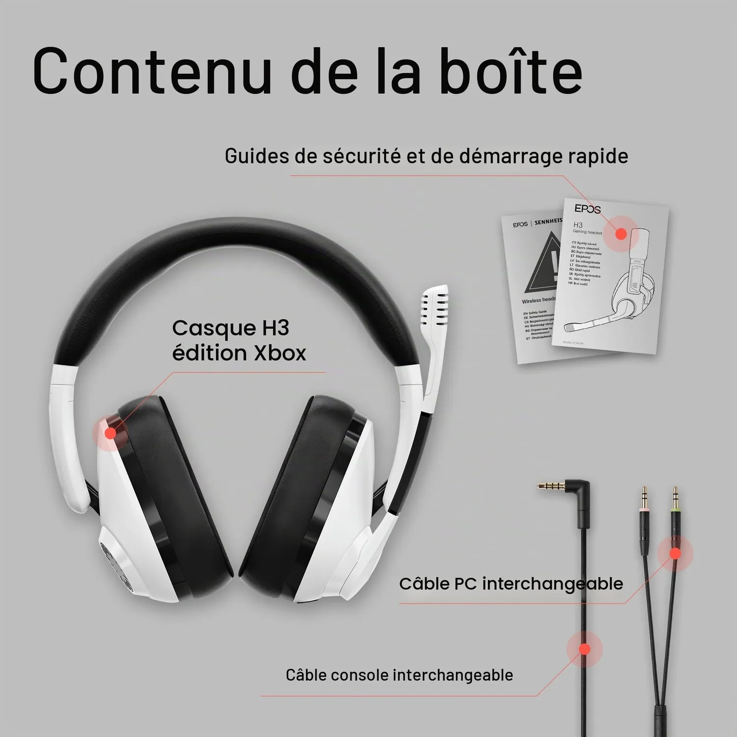 EPOS H3 Xbox Edition casque gaming filaire fermé